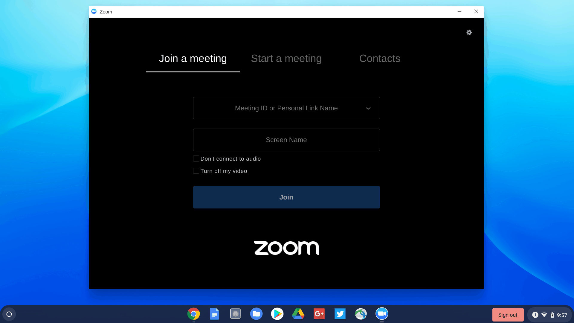 install zoom chromebook